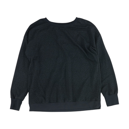 Gray Animal Print Sweatshirt Pullover