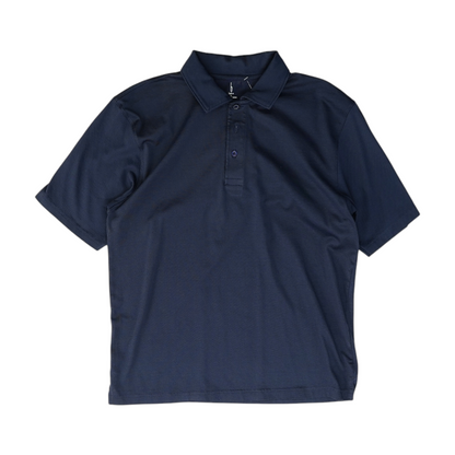 Navy Solid Short Sleeve Polo