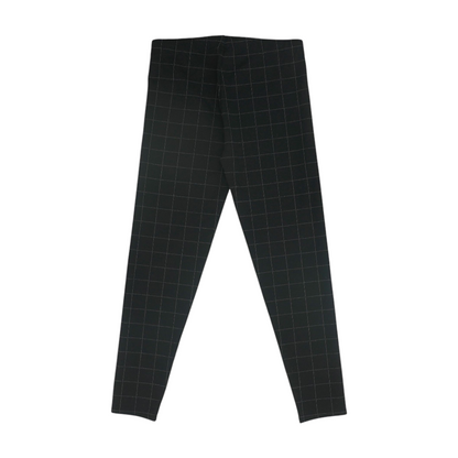 Black Check Tapered Pants