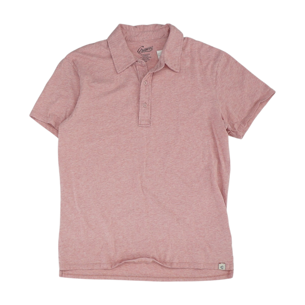 Pink Solid Short Sleeve Polo