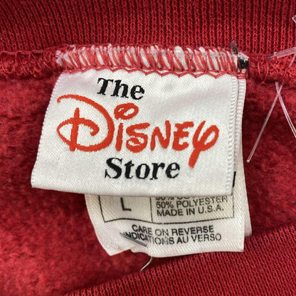Vintage The Disney Store 'Mickey The One & Only' Red Crewneck Graphic Sweatshirt Pullover