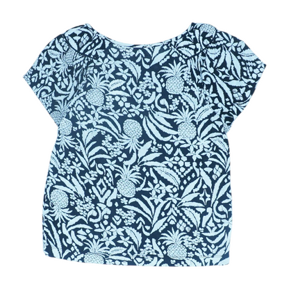 Black Petite Graphic Blouse