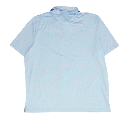 Blue Check Short Sleeve Polo