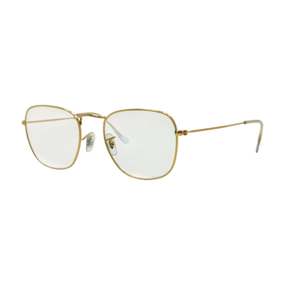 Gold Frank Square Prescription Eyewear