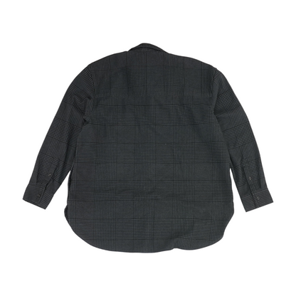 Gray Check Flannel Button Down