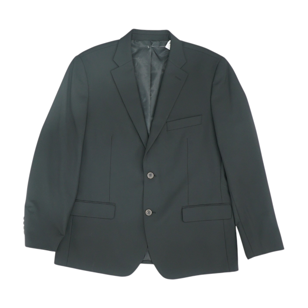 Black Solid Suit Jacket