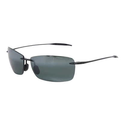 Maui Jim Black Lighthouse Rectangle Sunglasses – Image 1
