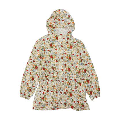 Ivory Floral Rain Jacket