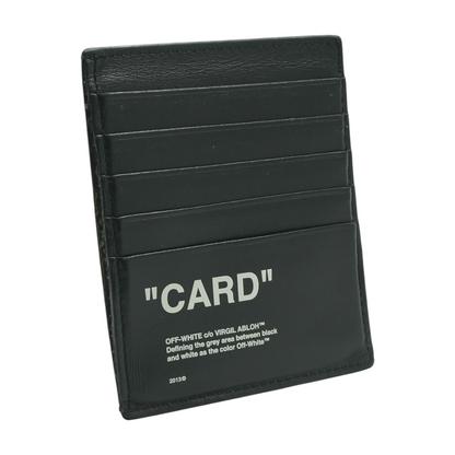 Black Bold Quote Card Holder
