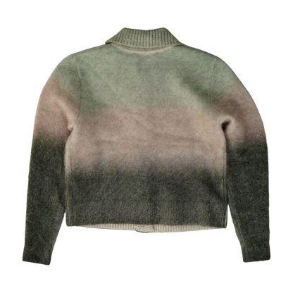Multi Color Block Cardigan Sweater
