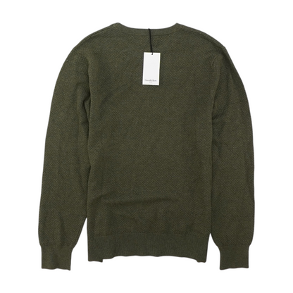 Green Solid Pullover Sweater