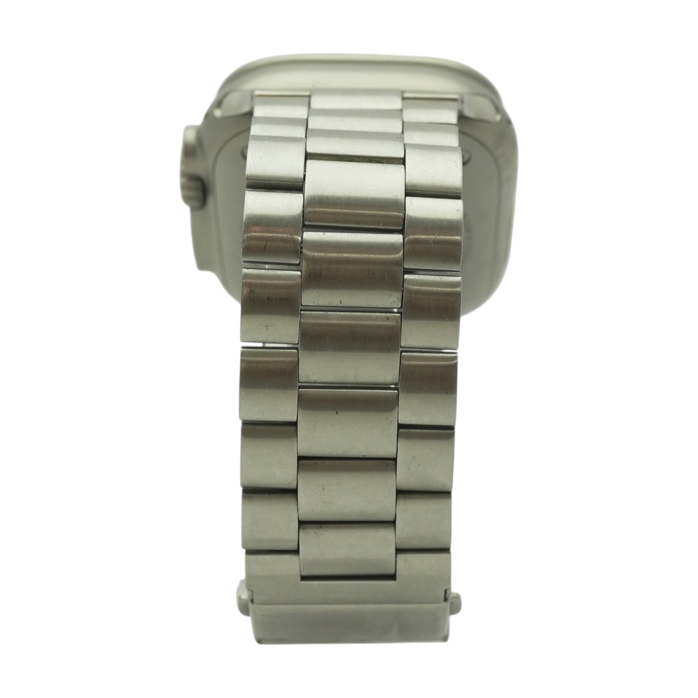 Apple 49mm Ultra Silver Smartwatch Silver Band Medium – Image 2