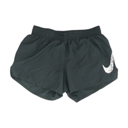 Black Solid Active Shorts