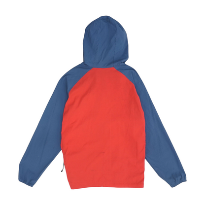 Red Color Block 1/4 Zip Pullover
