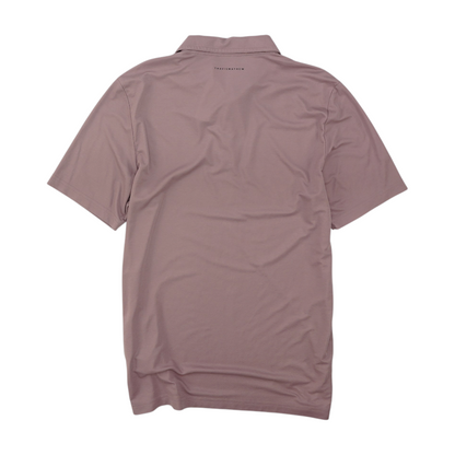 Purple Solid Short Sleeve Polo
