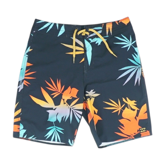 Black Tropical Swim Bottom