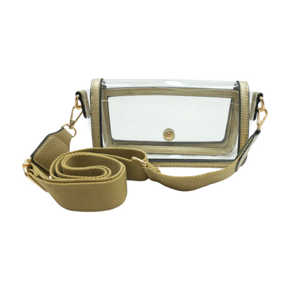 Gold Transparent Stadium Bag