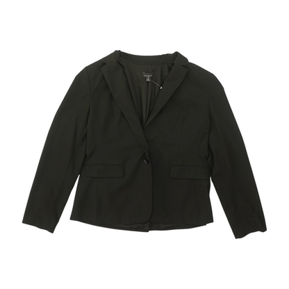 Black Solid Blazer