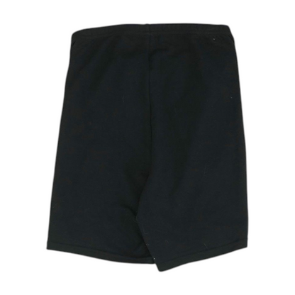 Black Solid Active Shorts