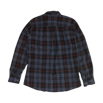 Blue Plaid Long Sleeve Button Down