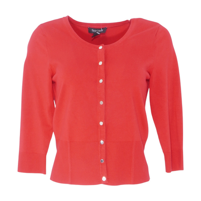 Red Cardigan Sweater