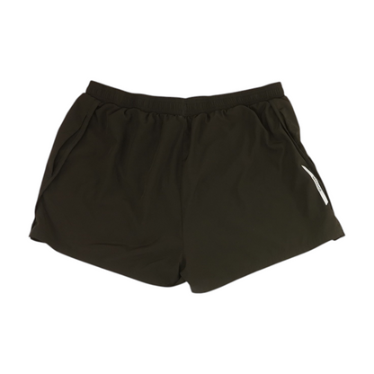 Black Solid Active Shorts