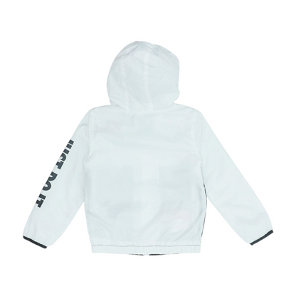 White Color Block Jacket