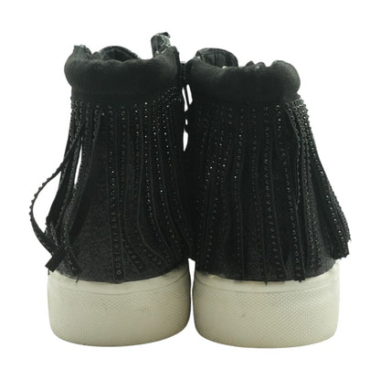 Charle Fringe Black Athletic Shoes