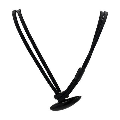 Black And Clear Polyresin Beaded Necklace