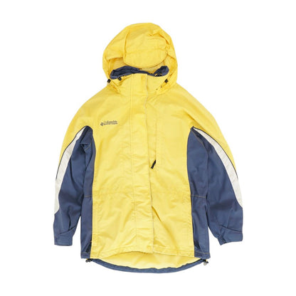 Yellow Color Block Rain Jacket