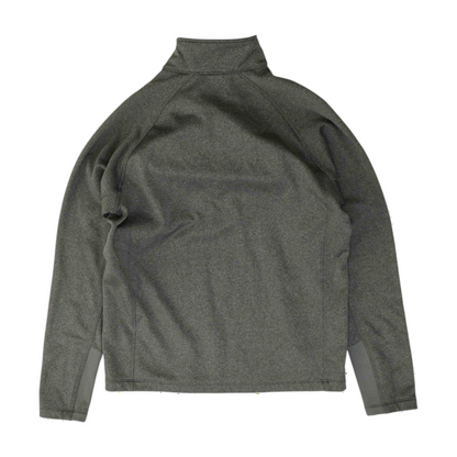 Gray Solid 1/4 Zip Pullover