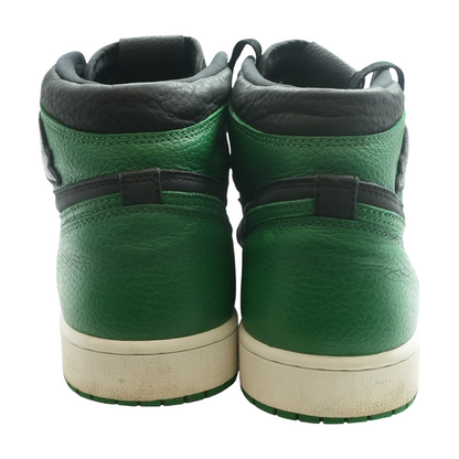 Pine Green and Black Jordan 1 Retro High High-Top Athletic Shoes