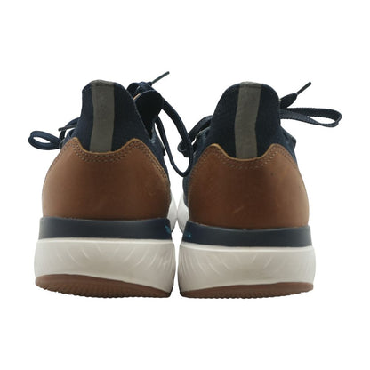 Navy Lace Up Casual Shoes