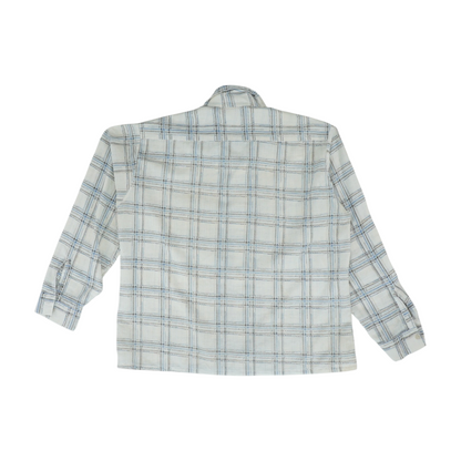 Cream Check Long Sleeve Button Down