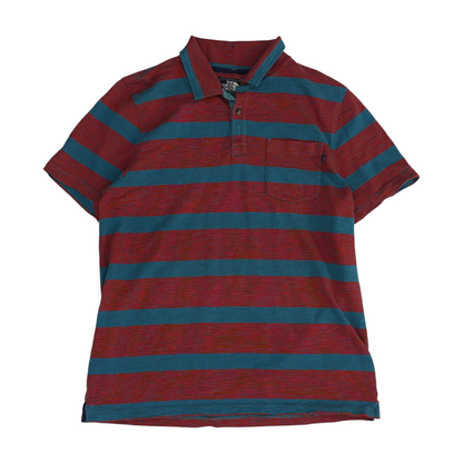 Red Striped Short Sleeve Polo