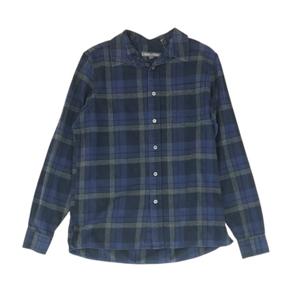 Blue Plaid Flannel Button Down