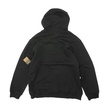 Black Solid Hoodie Pullover