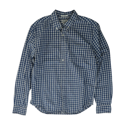 Blue Check Long Sleeve Button Down