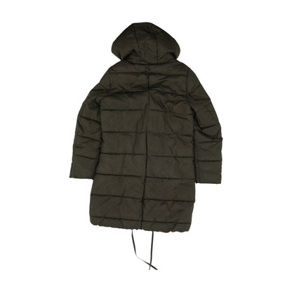 Black Solid Peacoat Coat