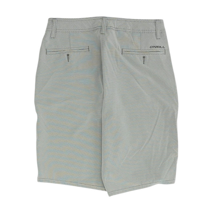 Gray Striped Active Shorts