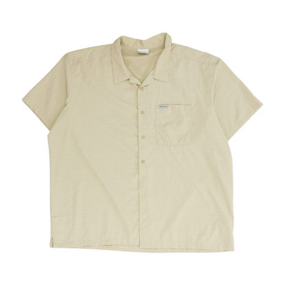 Tan Solid Outdoor Button Down