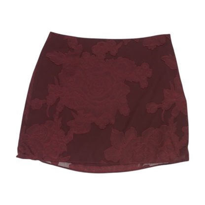 Maroon Mini Skirt