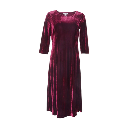 Maroon Midi Dress