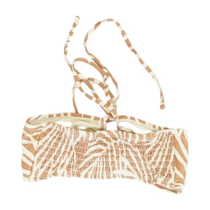 Brown Tropical Swim Top