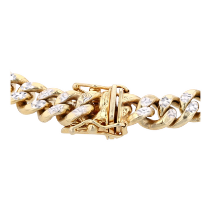 14K Two-Tone Gold Chain Bracelet