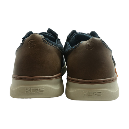 Navy Slip-On Dress Shoes