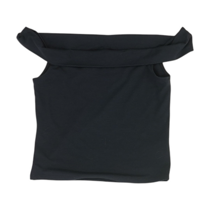 Black Cropped Blouse