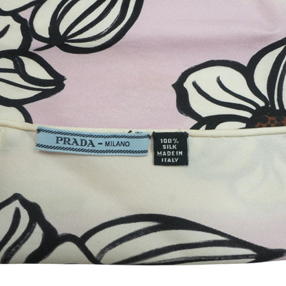 Ivory Print Silk Scarf