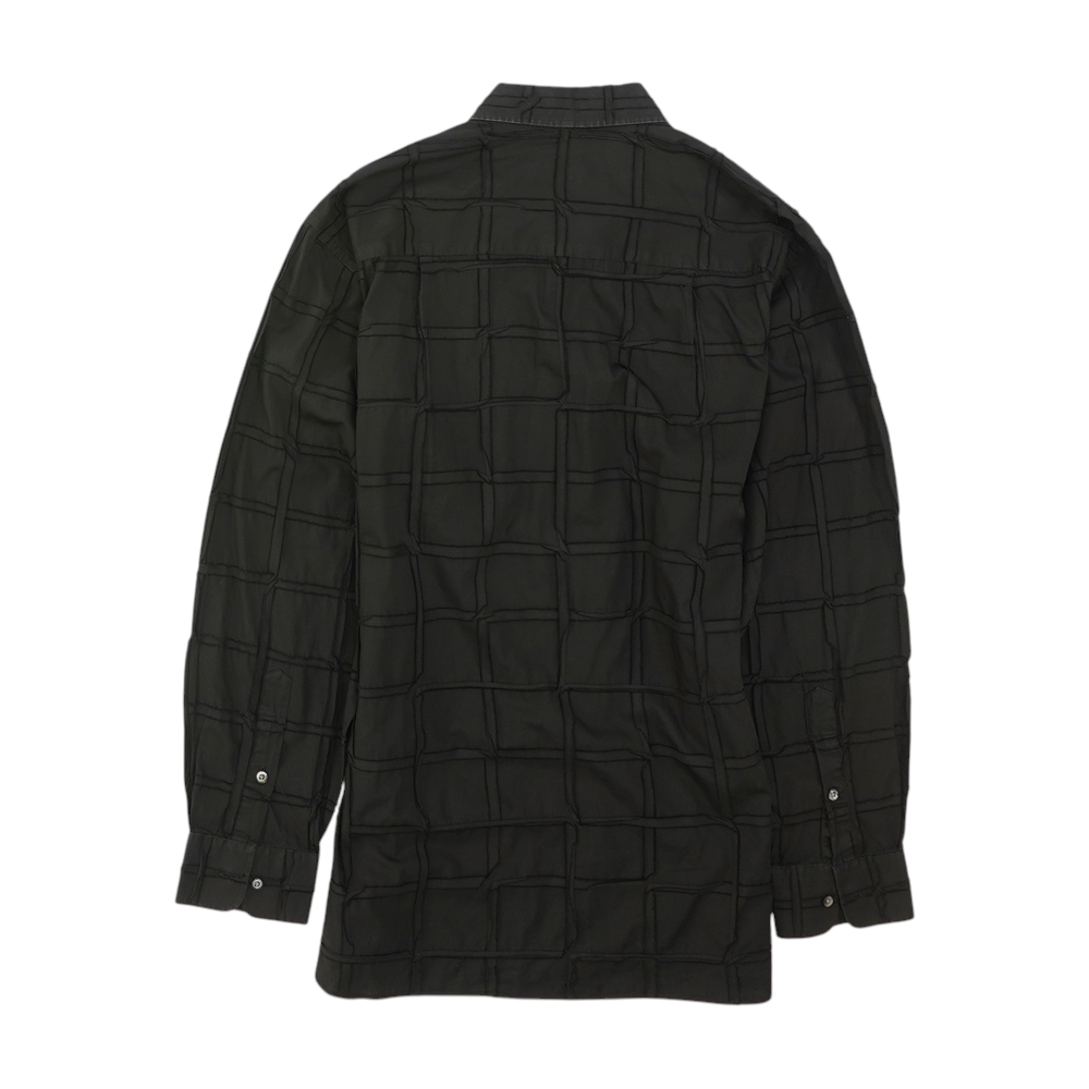Black Check Long Sleeve Button Down