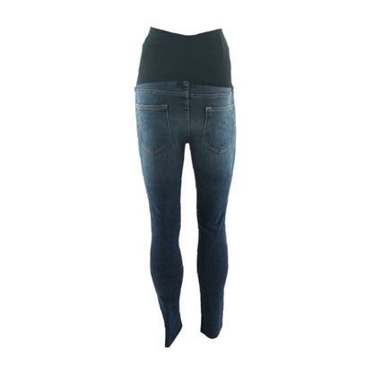 Blue High Rise Skinny Leg Maternity Jeans